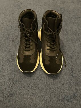 Tory Burch Women’s Black High-Top Sneakers with Cream Sole Accents
